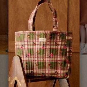 NWOT Petit Sezane Quilted Tote Bag